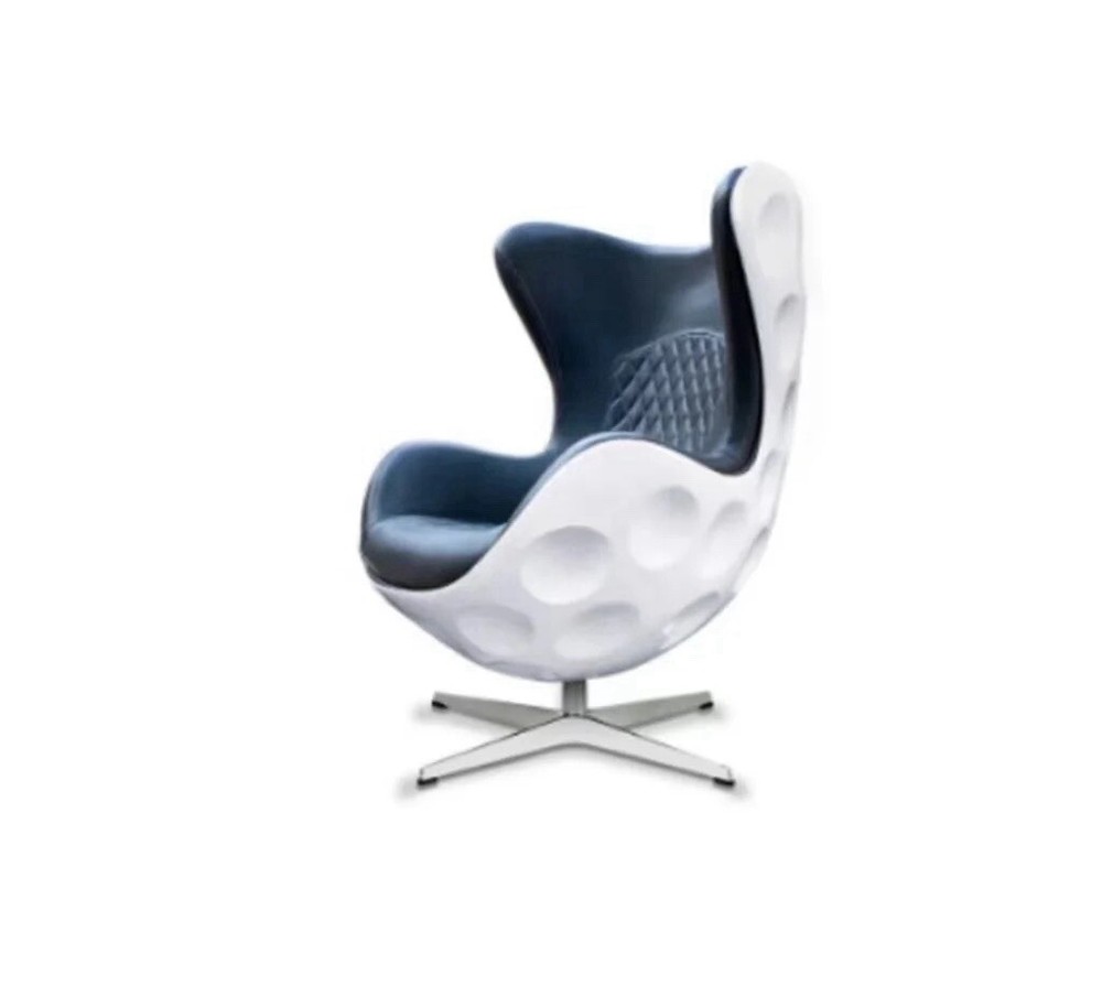 Golf Ball Simulator Chair Grey Leather
