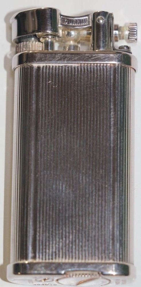 Unused Dunhill Gas lighter Silver unique hammer with box