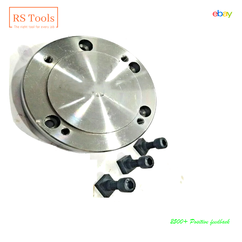 Tilting Rotary Table 4'' with 3 jaw 65mm Self Centering Chuck And Backplate Tool