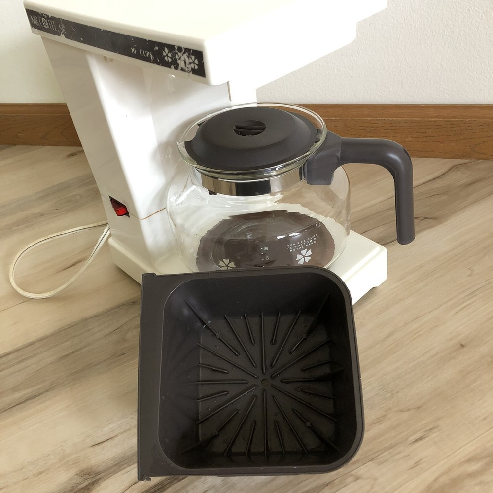 Vintage Mr. Coffee SR-10 10-Cup Automatic Brewing White Coffee Maker Tested