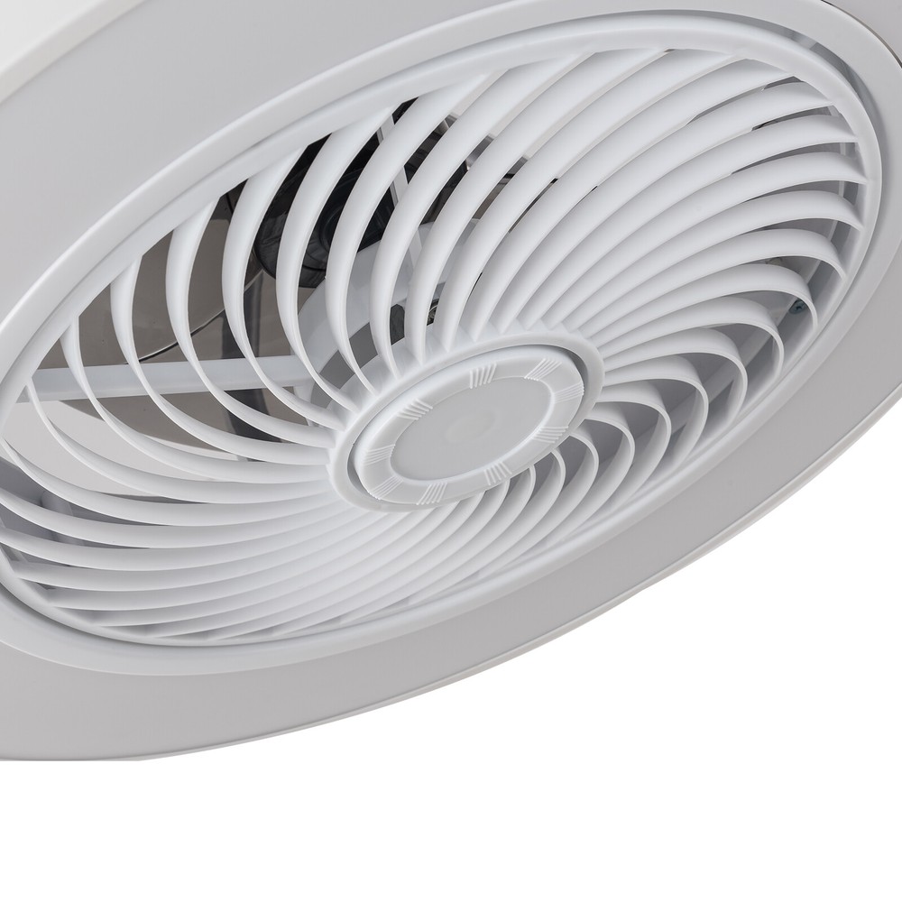 20" Modern Ceiling Fan with LED Light Chandelier Flush Mount Lamp Remote Control