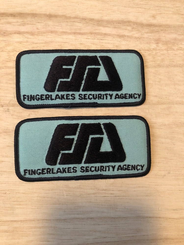 2 Fingerlakes Security Agency Shoulder Patches