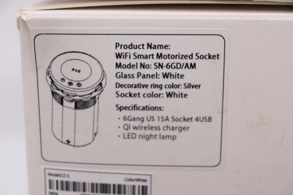 WiFi Smart Motorized Socket (Model SN-6GD/AM)