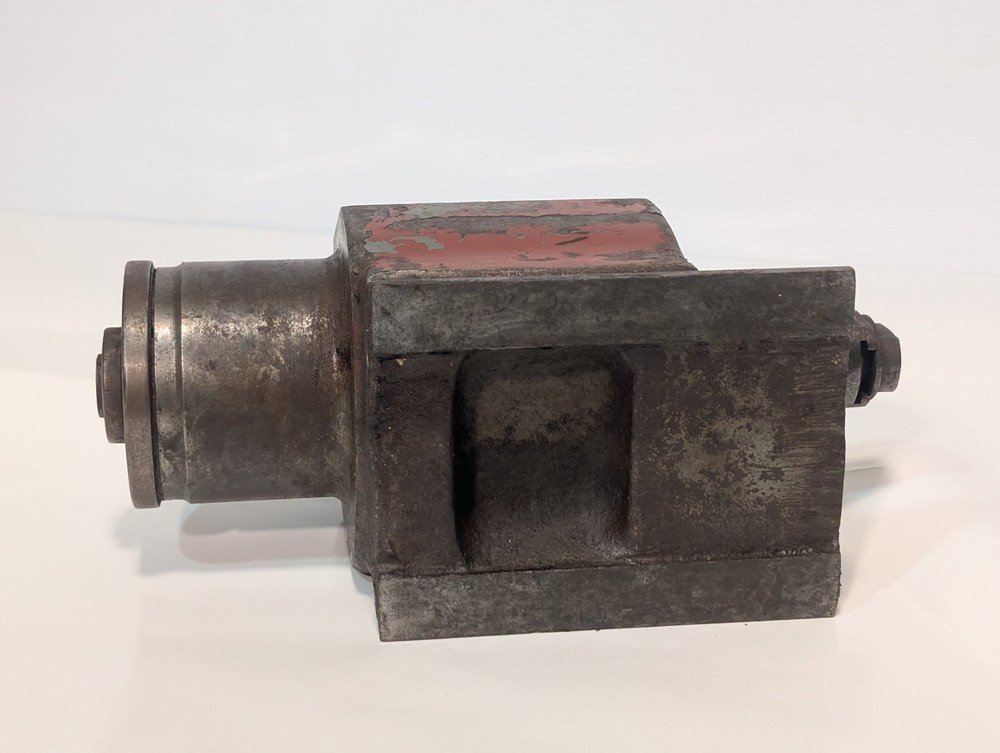 Vintage Red Head Industrial Grinding Machine Spindle Head, Unknown Model