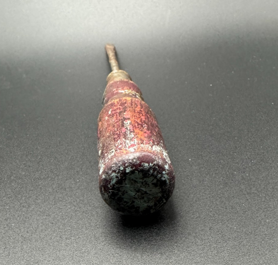 Vintage Wood Handle Flat Head Screwdriver