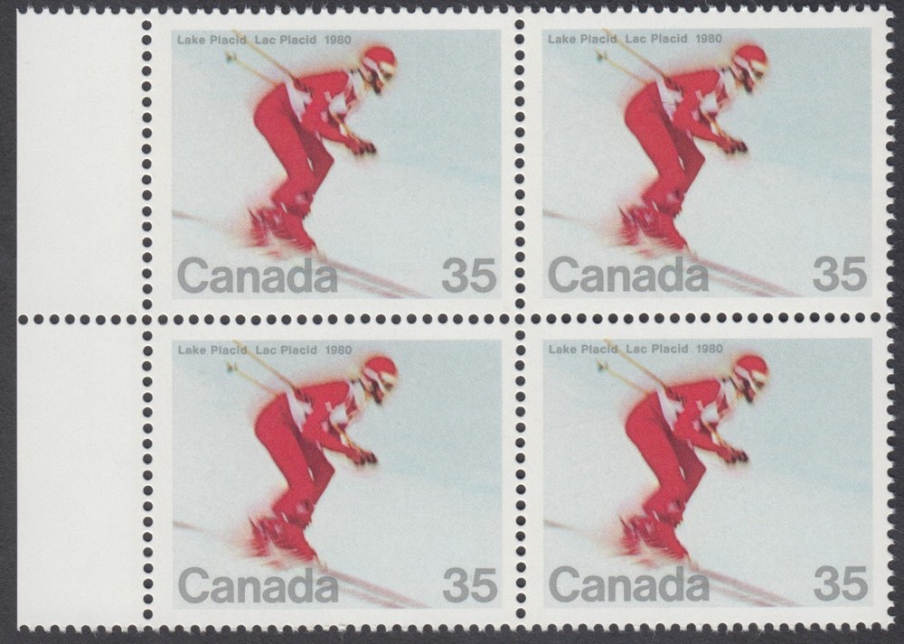 Canada - #848 Winter Olympics Block of Four - MNH
