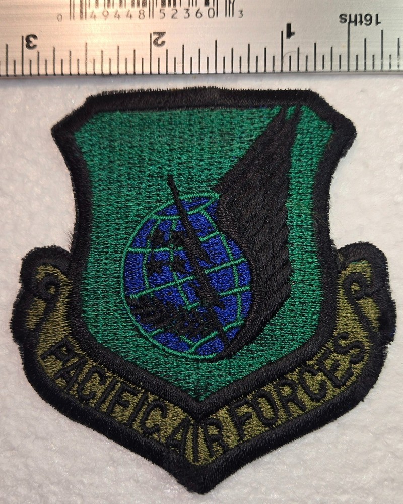 USAF  PACIFIC AIR FORCES PATCH - SUBDUED  VINTAGE