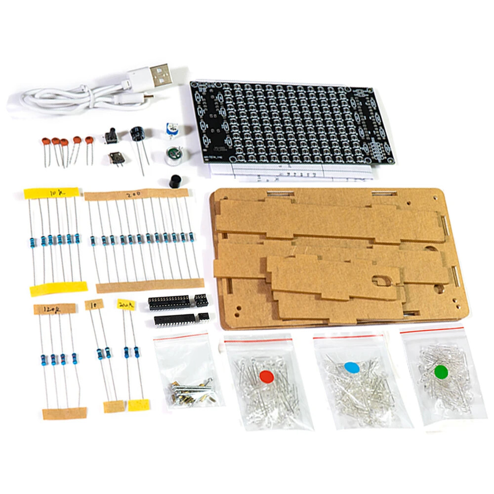 Sound Control LED Music Frequency Display PCB Practice Solder Electronic DIY Kit