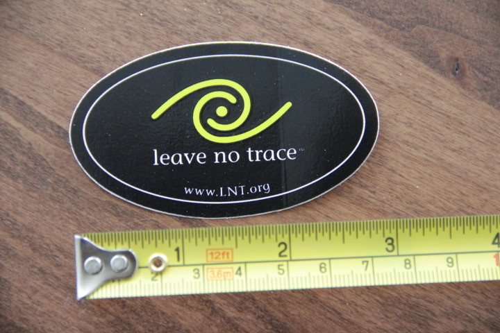 LEAVE NO TRACE STICKER Decal