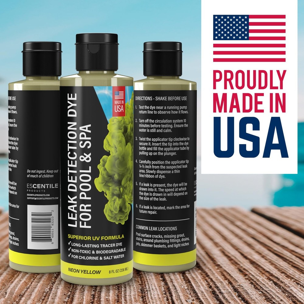 Pool Leak Detection Dye Kit - with 2 Precision Applicators - 75+ Tests - Supe...