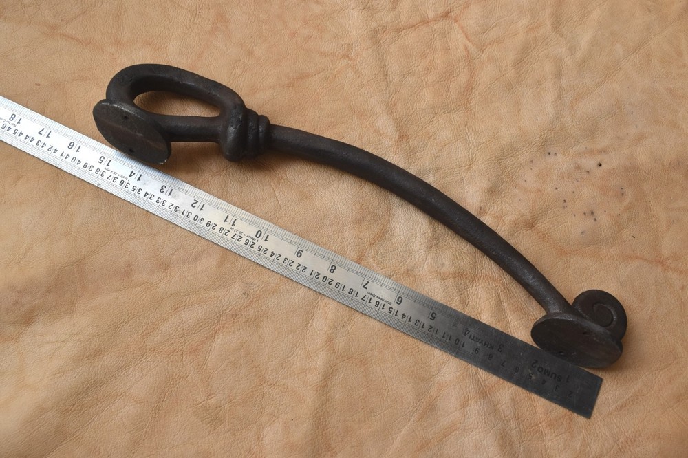 Vintage style Cast iron Large Front door gate Twisted Rope Shape pull handle