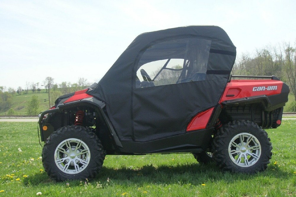 Can Am Commander Soft Doors with Zip Open Windows