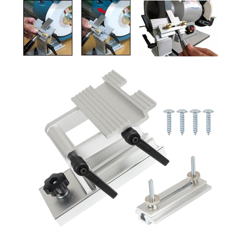 Adjustable Tool Rest Sharpening Jig for 6" or 8" Bench Grinder and Sander