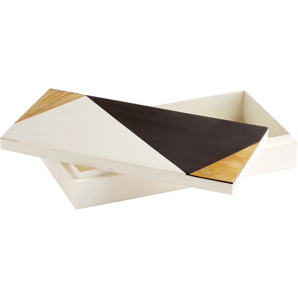 Cyan Design 10654 Modametric Black - Gold - White Container