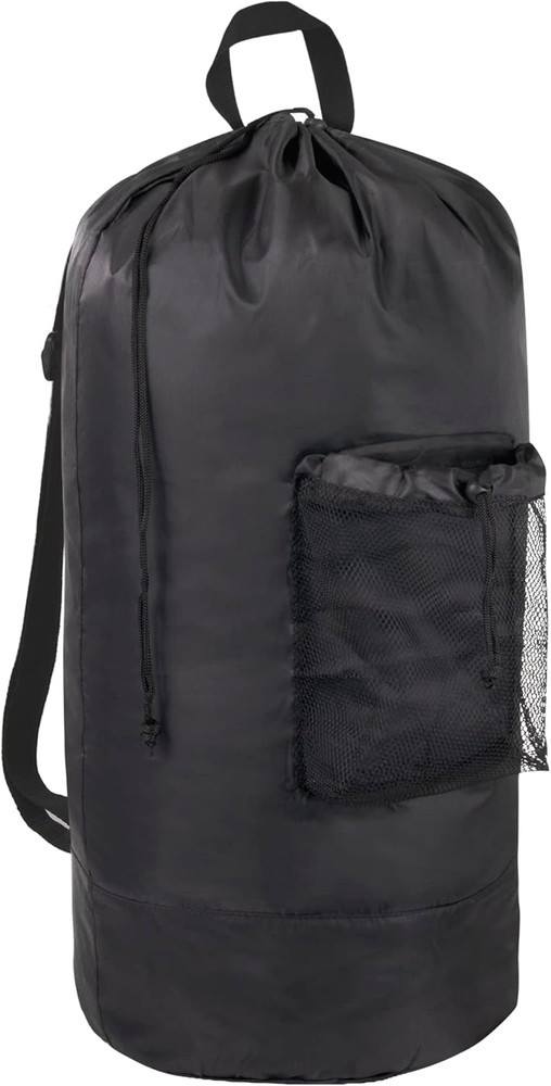 Laundry Bag Backpack with Shoulder Straps and Mesh Pocket Laundry Backpack Large