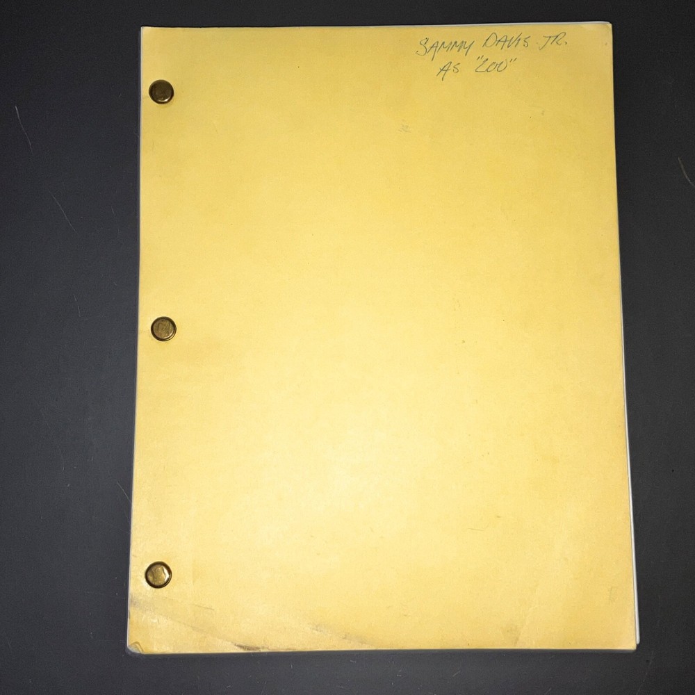 BLAME IT ON RENO (1989) Virgil Hammond / Sammy Davis Jr. Script Presentation+COA