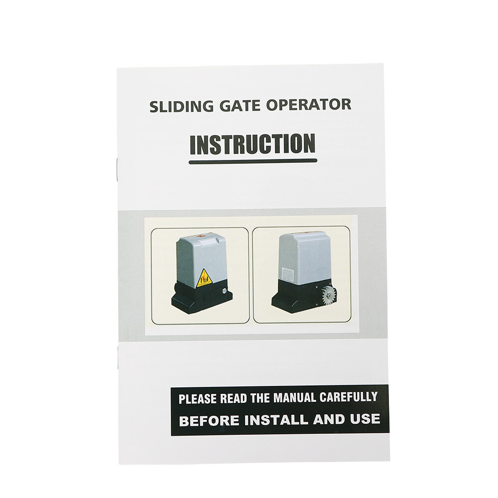 370W 1400lbs Electric Automatic Sliding Gate Opener 110V with Remote Control