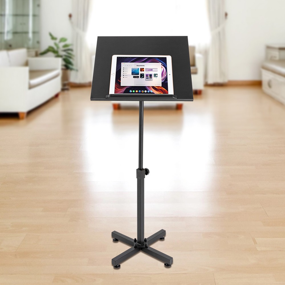 Podium Lectern Presentation Laptop Table Stand Tilting Desktop Height Adjustable
