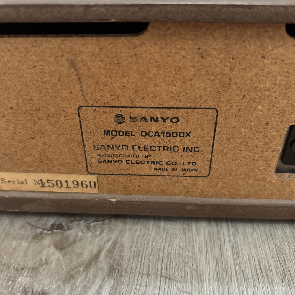 Sanyo Decoder Amplifier 4 DCA 1500X Receiver Quadraphonic 1970s FOR PARTS READ