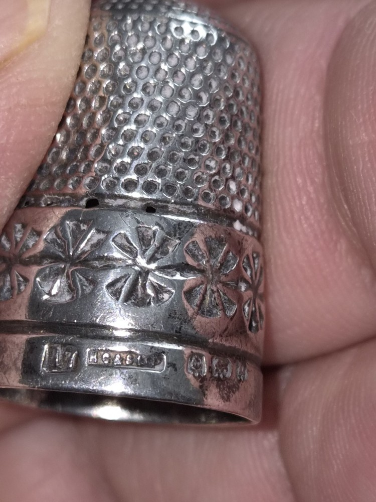 Antique Solid Silver Thimble Weighing 4.50Grms
