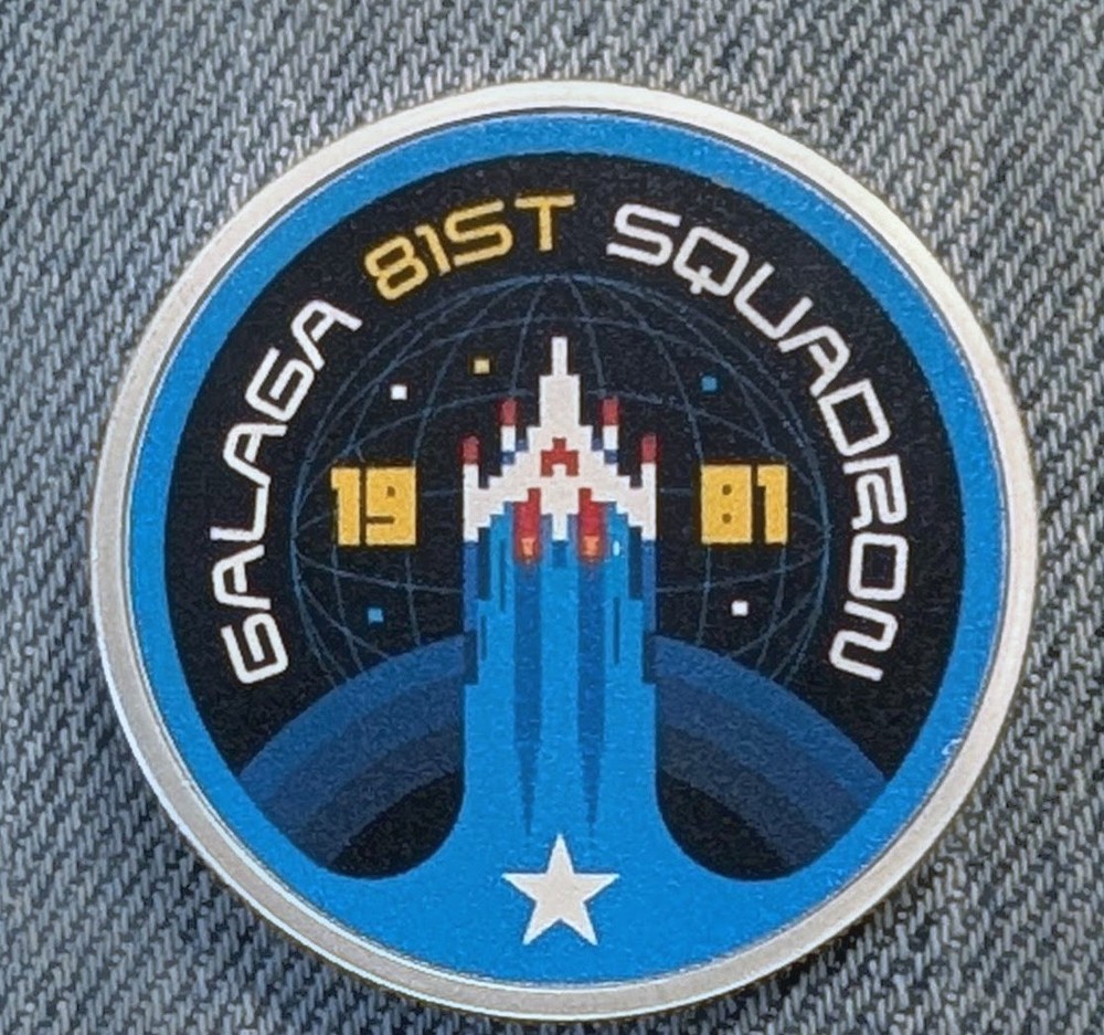 "1981" Galaga 81st Squadron 1 Oz Silver Coin