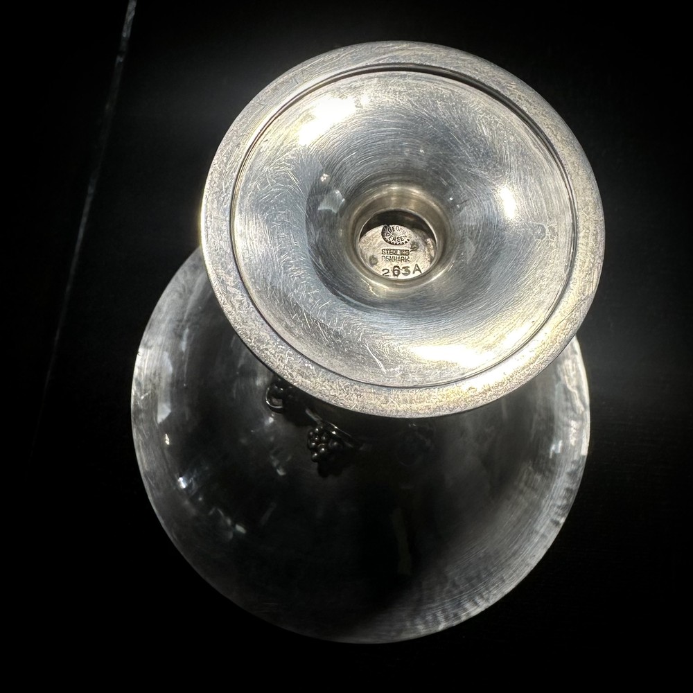 Georg Jensen 263A Sterling Silver Compote Grape Bowl 5"