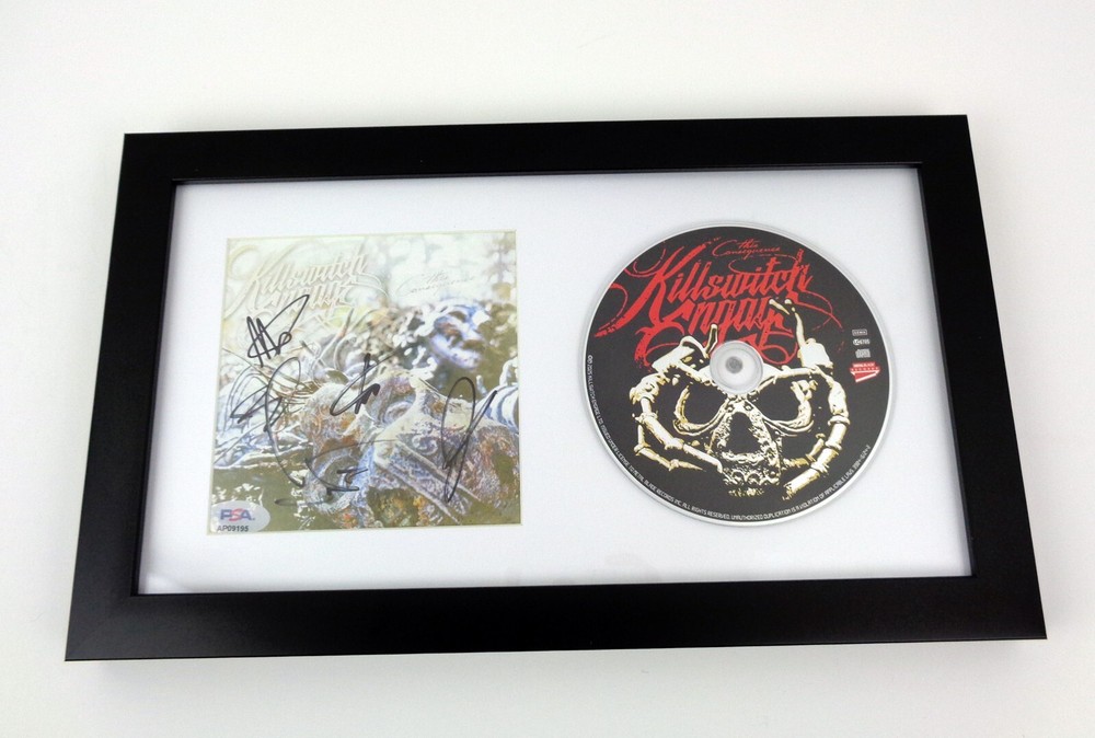 Killswitch Engage Band Signed Autograph This Consequence CD Framed PSA/DNA COA