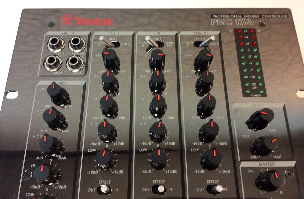 VESTAX ~ PMC-170A DJ Professional Mixing Controller ~ NEW