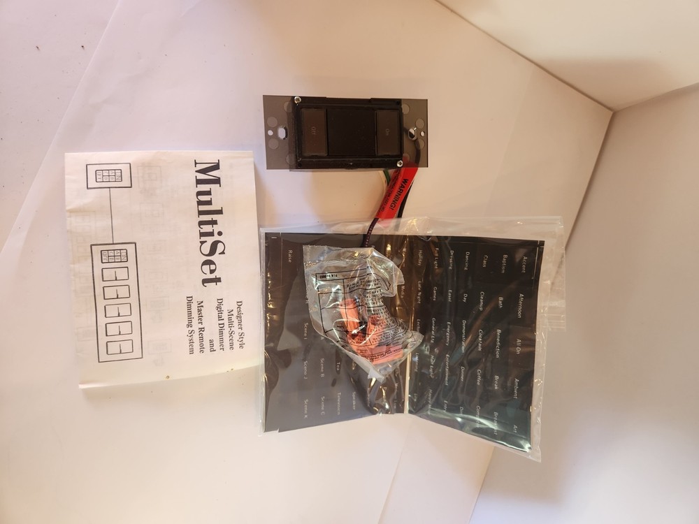 Lightolier Multiset Global 2 scene Remote MSRS Smoke