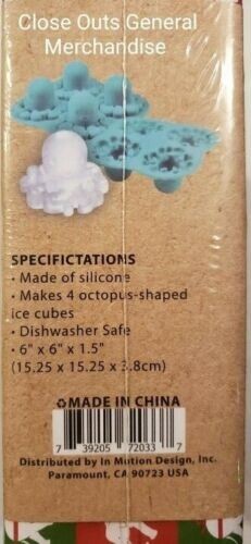 4 pack - 2 Octopus +2 BRAINS Silicone Ice Cube #drinks #science