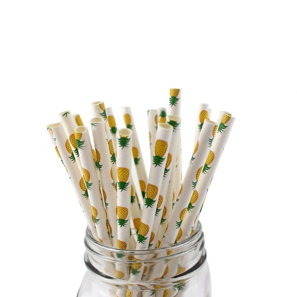 Pineapple Print Cake Pop Straws | Bakell®