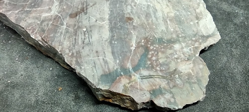 Lapidary Chalcedony Marble Specimen Thick Slab