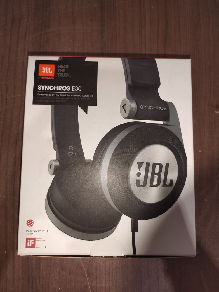 JBL E30 Synchros Headphones On-Ear - Black (TESTED)