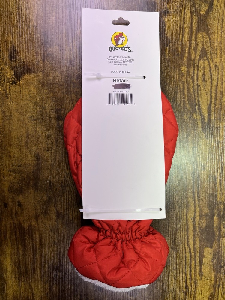 BUC-EES The Beaver Red Winter Windshield ICE Scraper Mitten - New With Tags