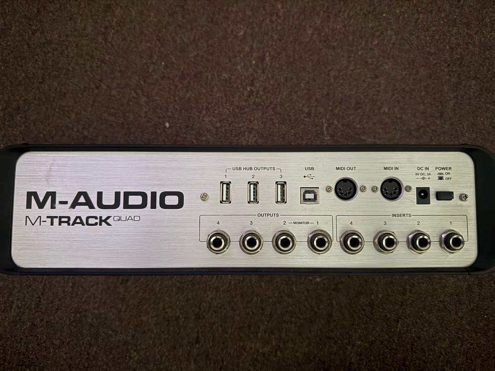 M-Audio M-Track Quad USB Audio Interface, MIDI, 4 Channels, Phantom Power