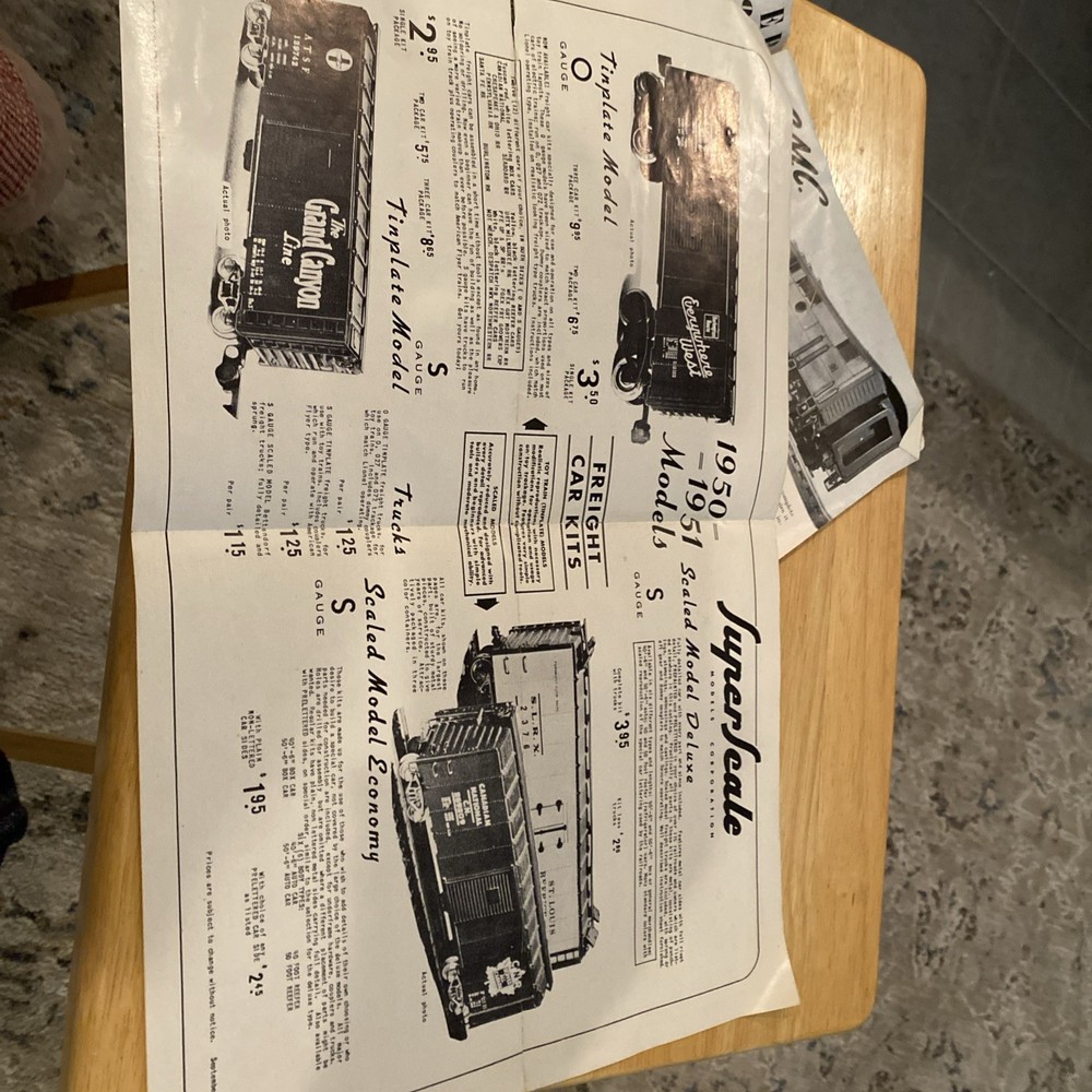 Model Train Catalogs. x 2 1950-51