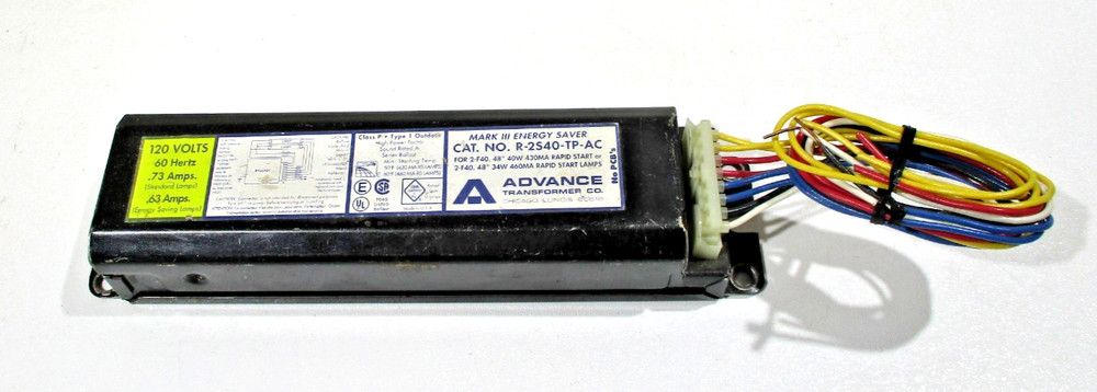 REPLACEMENT Ballast ADVANCE R-2S40-TP-AC