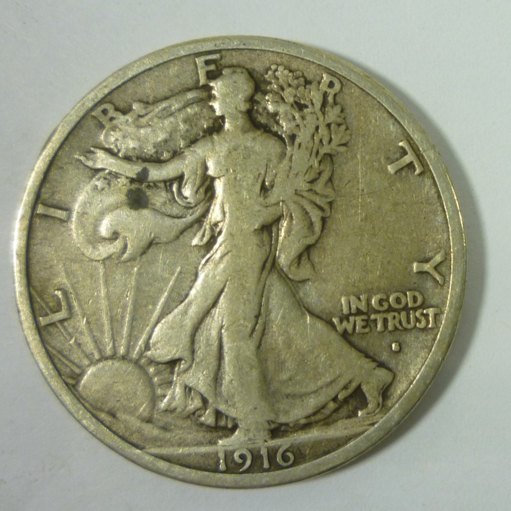 1916-S Walking Liberty Half Dollar