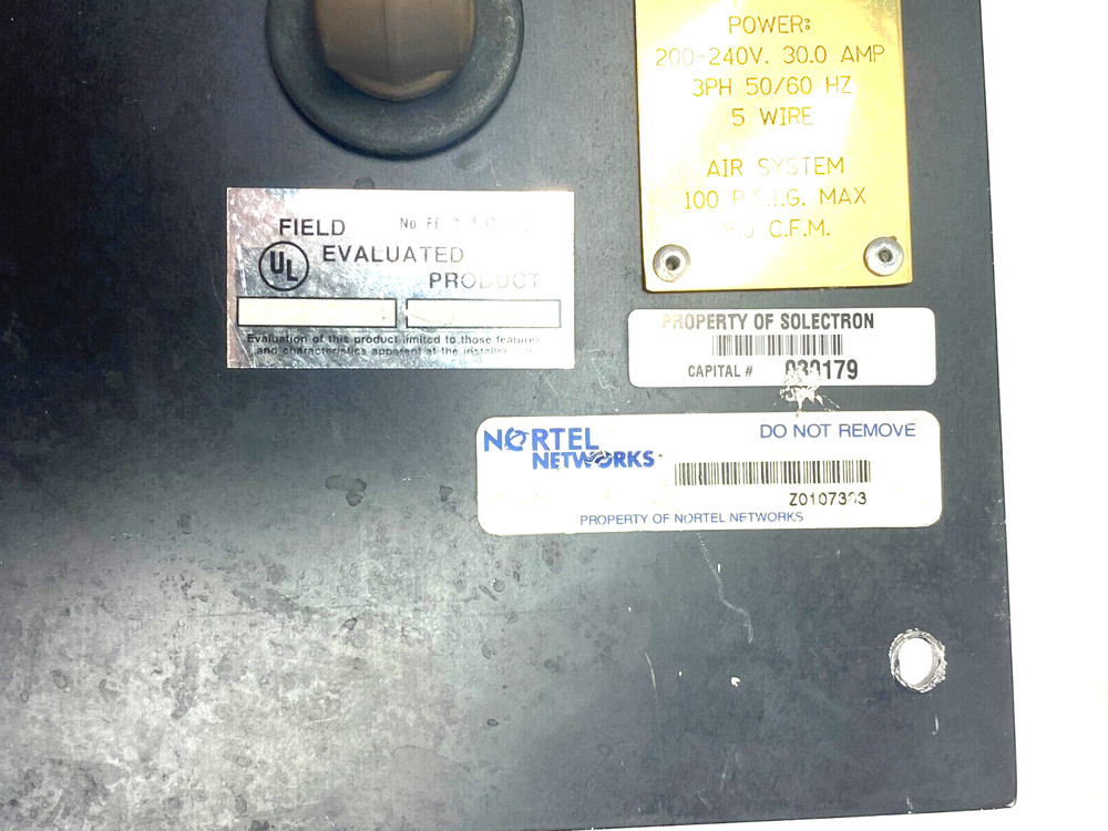 Chad Model ECA 1118 Machine Main System Power and Airflow Control Board Assembly