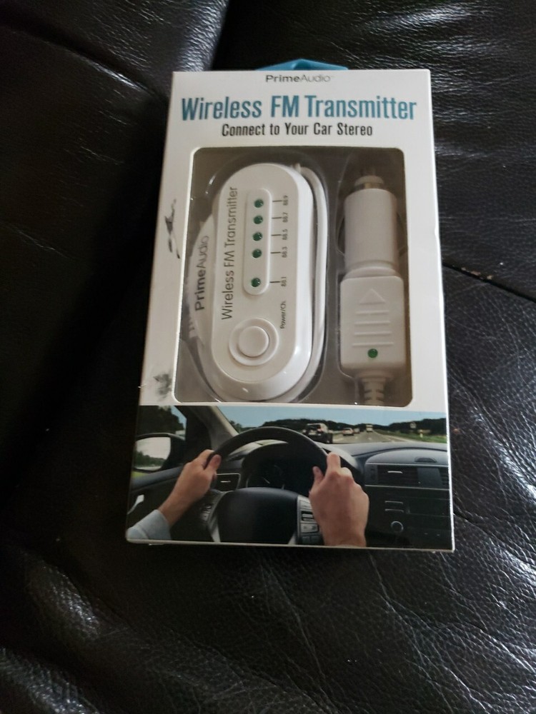 New Prime Audio Wireless FM Transmitter Car Stereo Music For iPhone Android