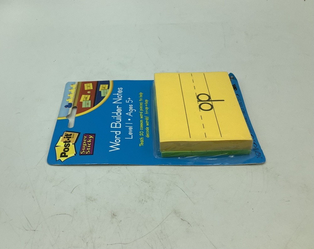 Post-it Super Sticky Word Builder Notes Sealed 100 + 50 Sheets