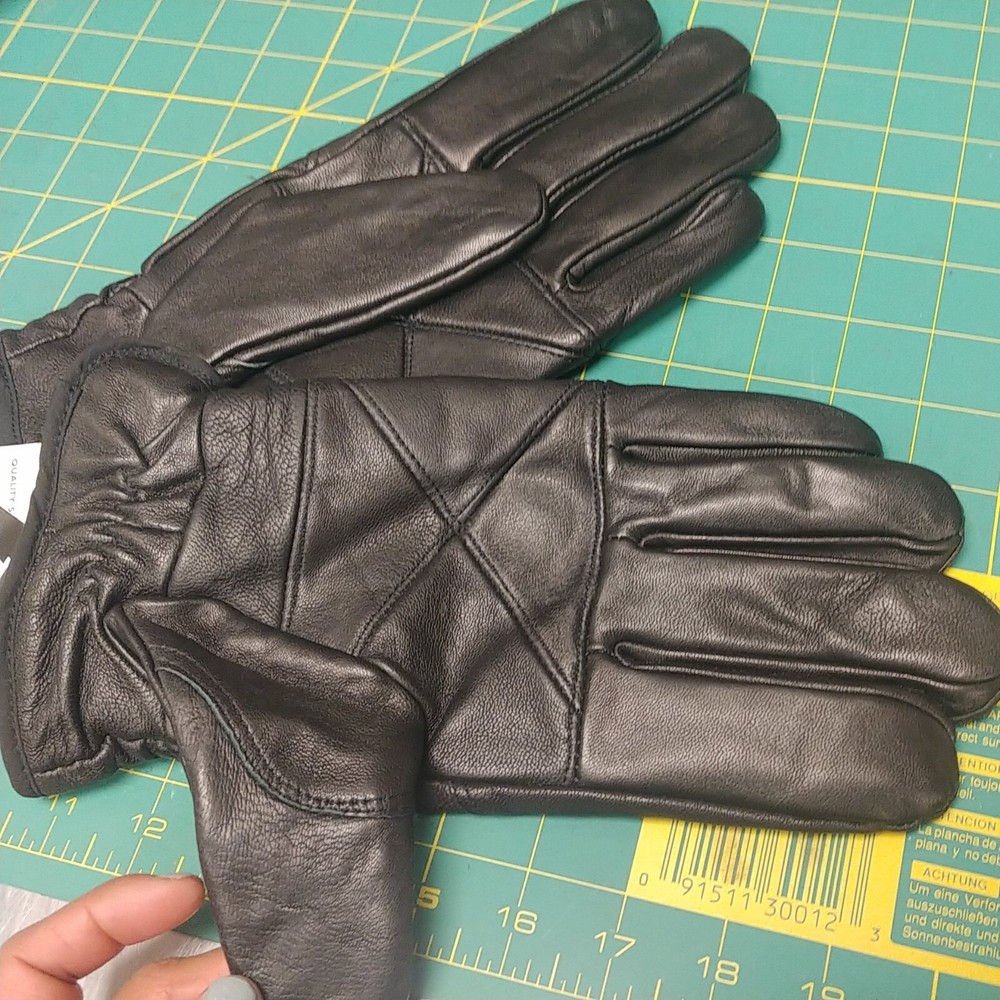 NOS Thinsulate by 3M Size XL Black fleece lined