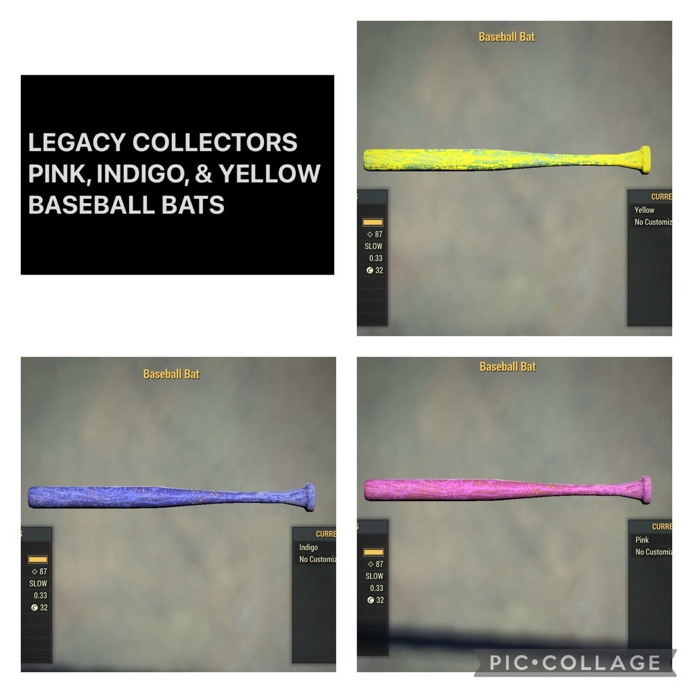 Fallout 76 Rare Baseball Bat BUNDLE (XBOX)