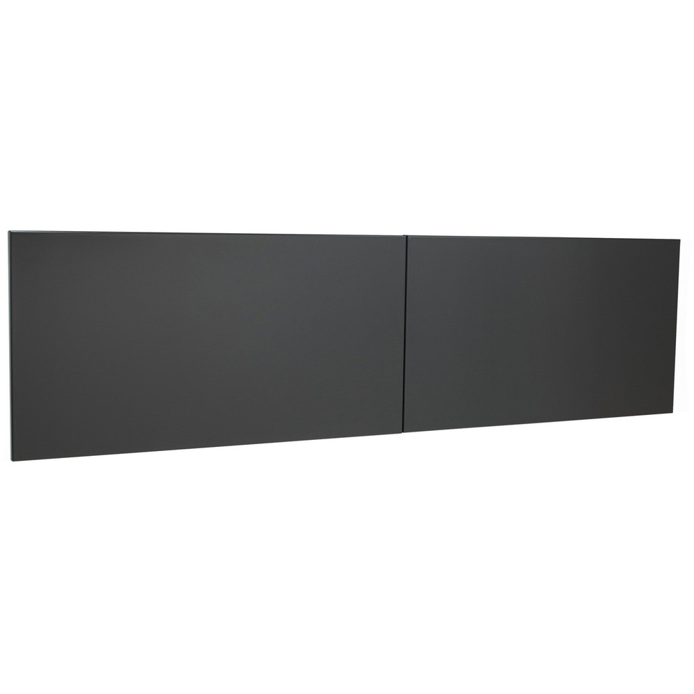 Lorell Stack-on Hutch Door Kit - 60" Width - Steel - Charcoal (llr-79176)