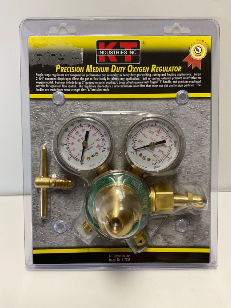 K-T Industries 3-7135 Precision Medium Duty Acetylene Regulator NIB