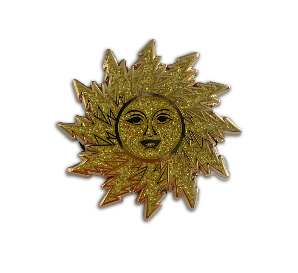 Grateful Dead Orange Sunshine Bolt Pin