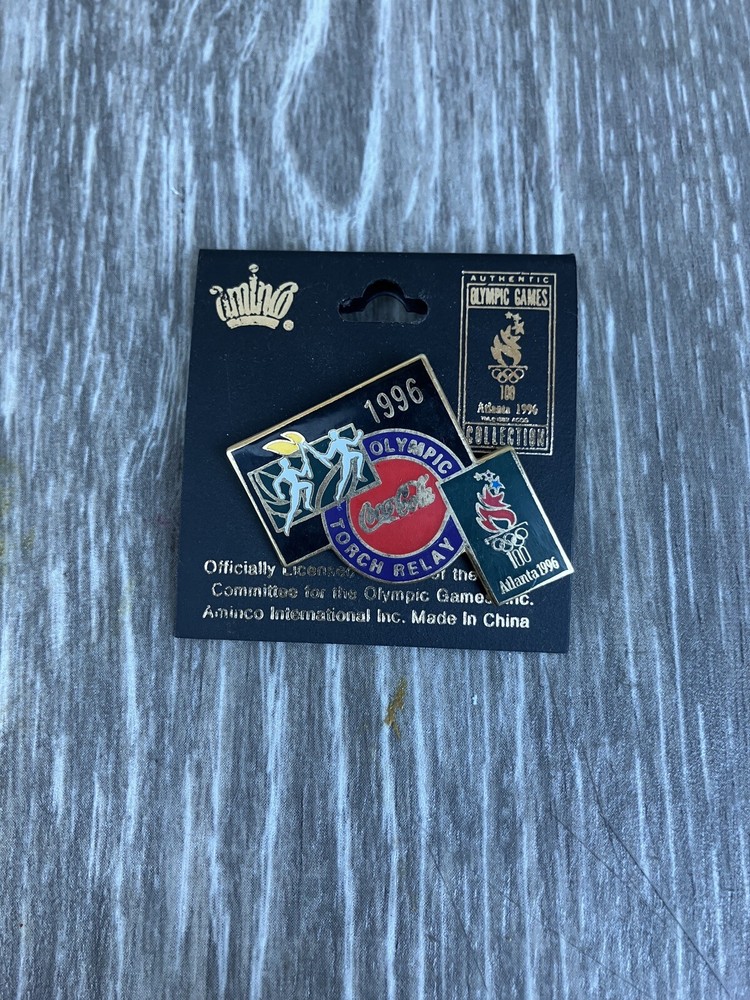 Atalanta 1996 Olympic Torch Relay Coca Cola Lapel Pin
