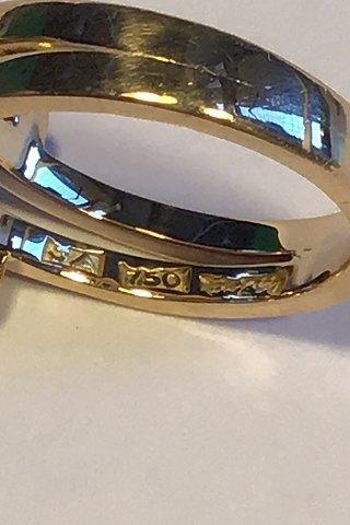 Georg Jensen 18 ct gold Ring with Amethyst