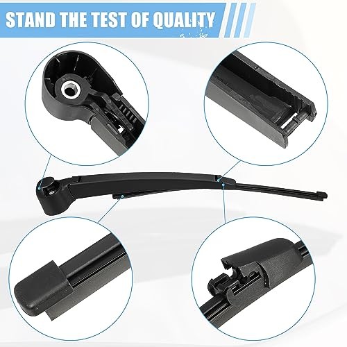 Rear Windshield Wiper Blade Arm Replacement Set Quality Fit for VW Golf