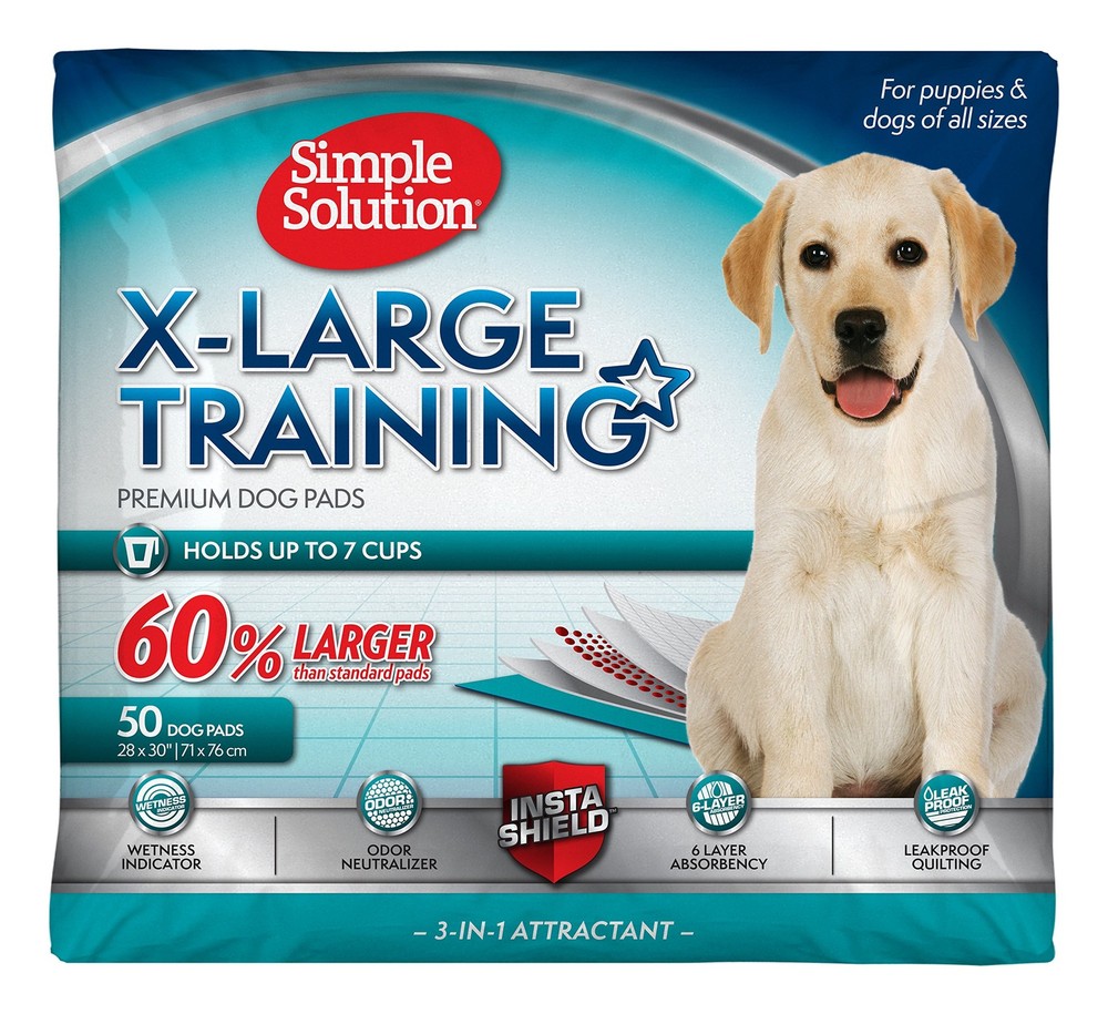 Simple Solution Extra Large Pee Pads For Dogs, Puppy Potty Training, Leak Pr...